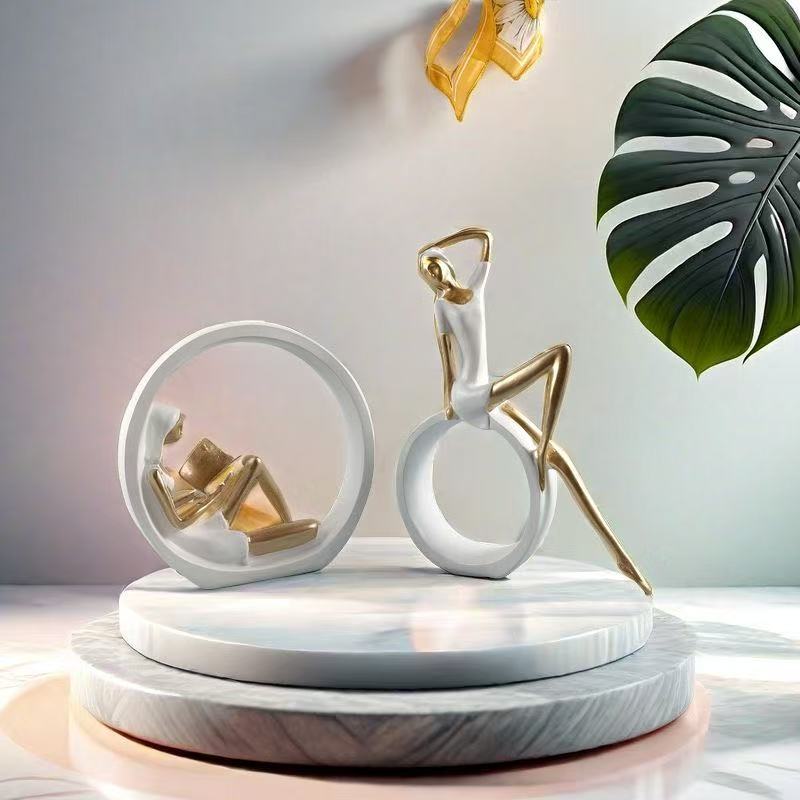 Art Craft New Year - 2 pezzi Yoga Lettura OK Ragazza