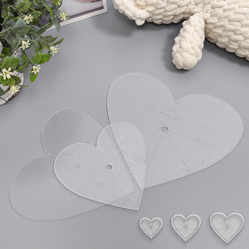 Art Craft Template - Set di 3 Righelli Acrilici a