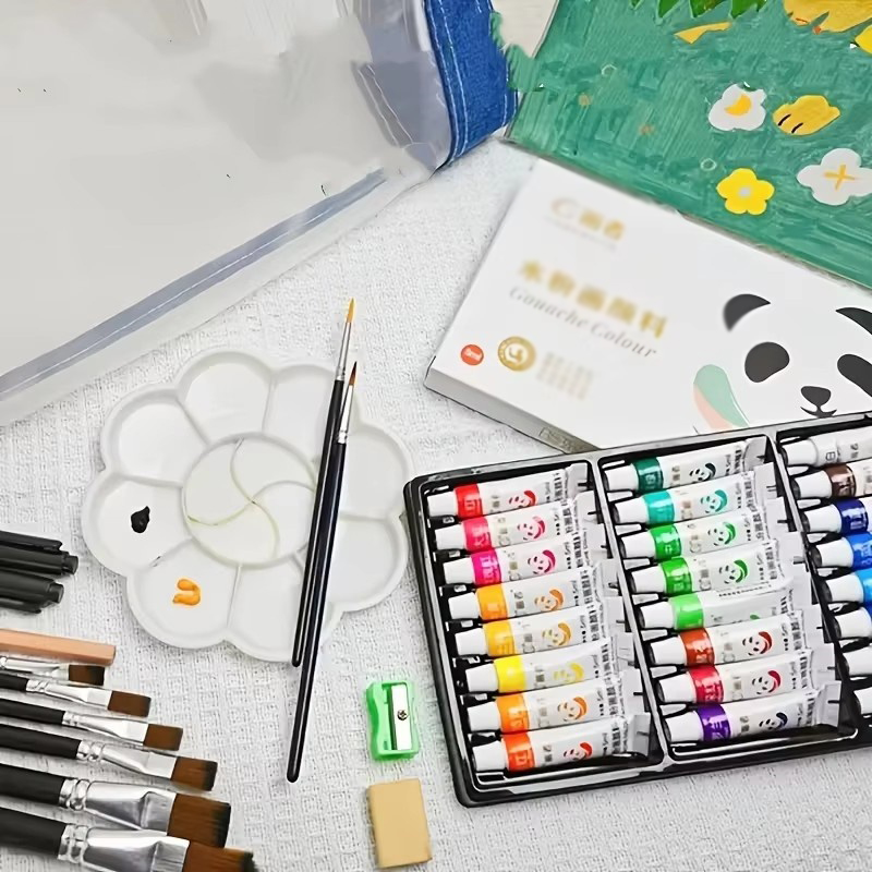Gouache Paint Set - Set di Colori a Tempera -