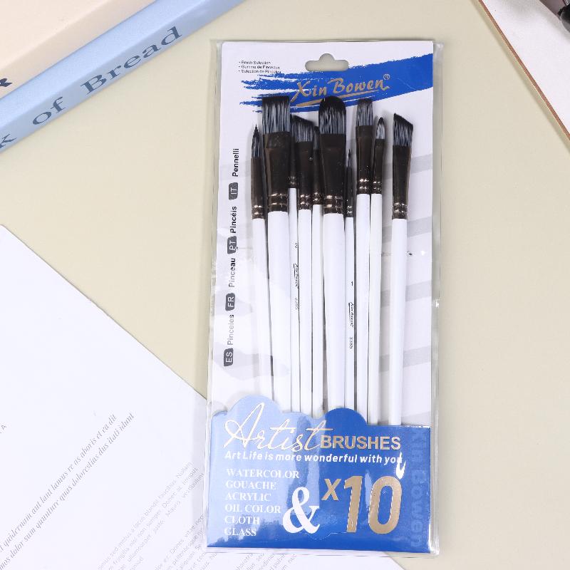 Set di 10 pennelli di diverse  - Gouache Paint Set recensione e prezzo
