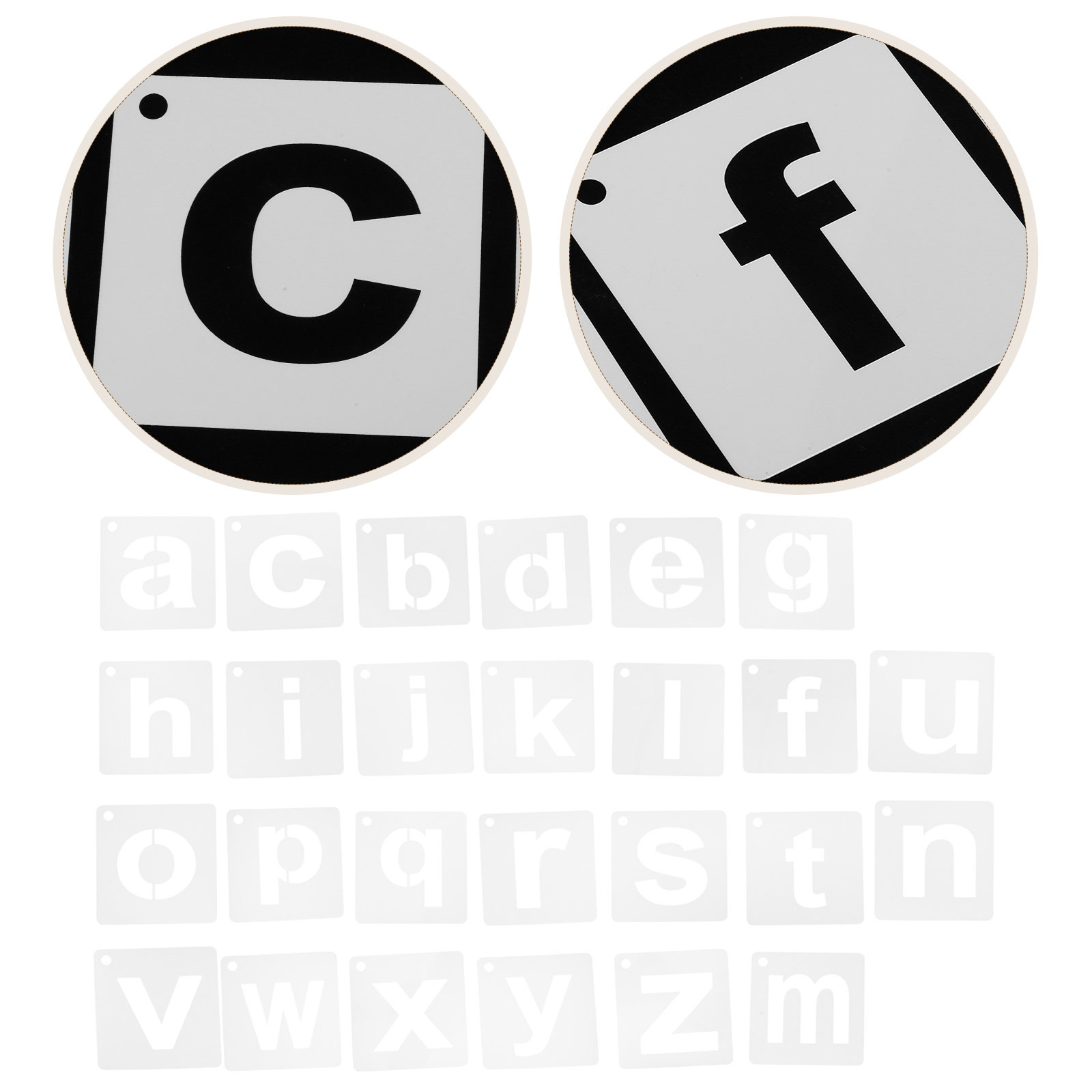 1 Set di Stencil Alfabetici Ri - Art Craft Template recensione e prezzo