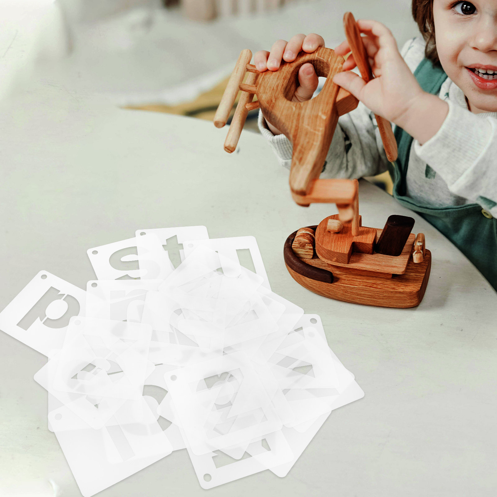 1 Set di Stencil Alfabetici Ri - Art Craft Template recensione e prezzo