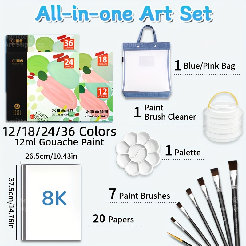 Set di tubi per pittura a guaz - Gouache Paint Set recensione e prezzo