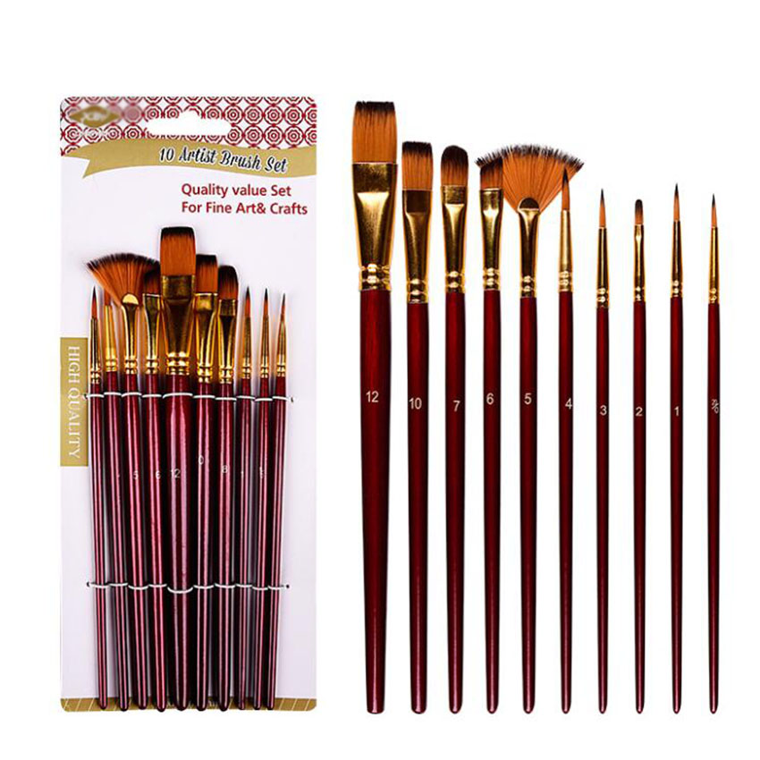 10 pz/set pennelli per pittura - Gouache Paint Set recensione e prezzo