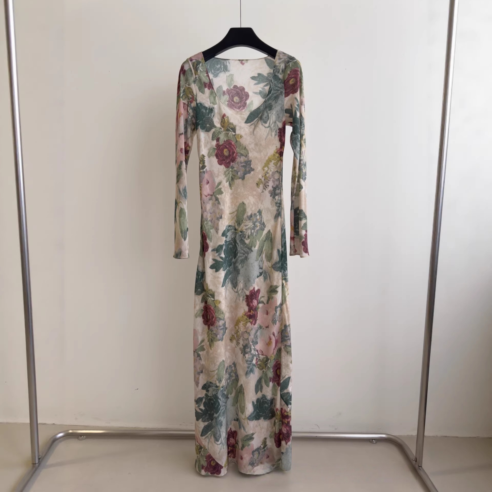 Abito lungo aderente con stamp - Silk Painting Dye recensione e prezzo