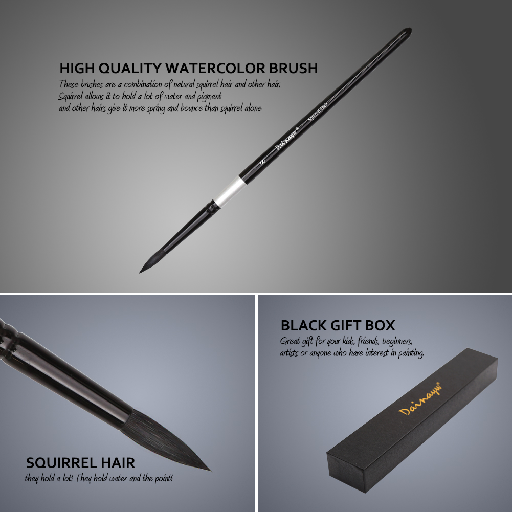 Dainayw 4 Pennelli Scoiattolo  - Gouache Paint Set recensione e prezzo