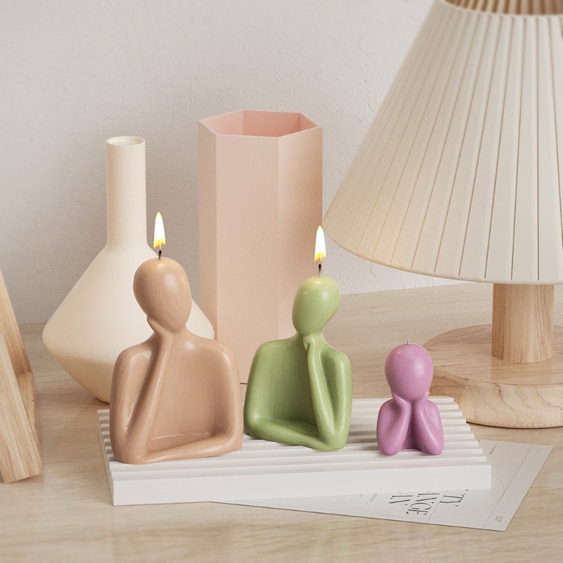 3D famiglia candela stampi in  - Candle Making Wax recensione e prezzo
