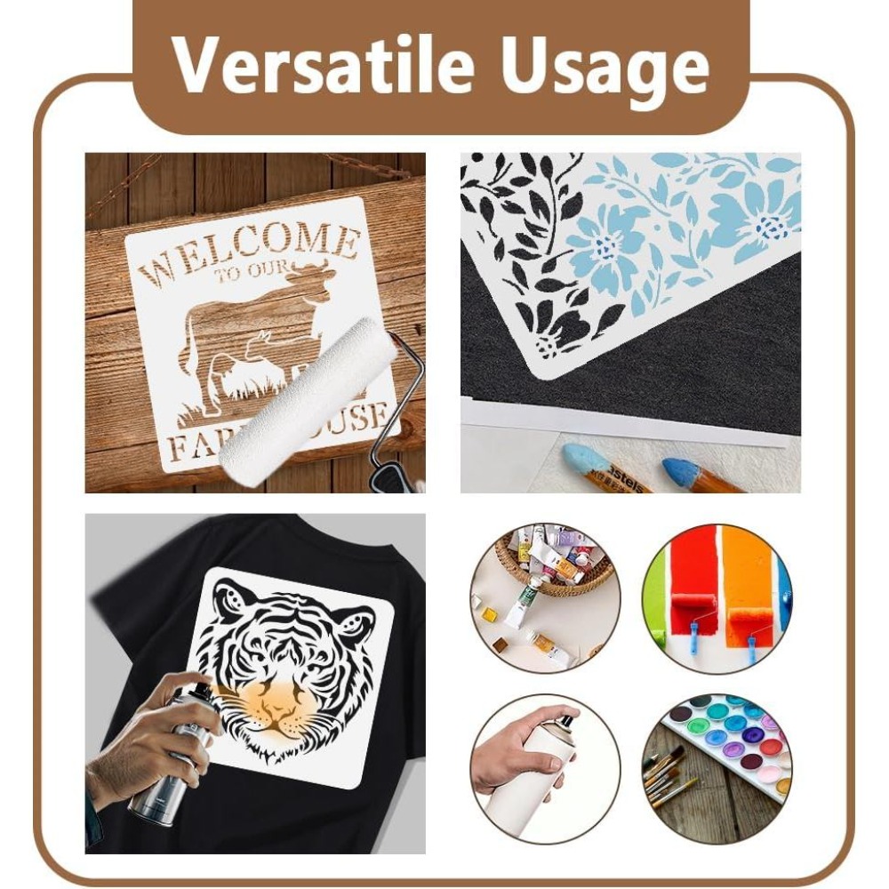 2 Pezzi Stencil Floreali per P - Art Craft Template recensione e prezzo