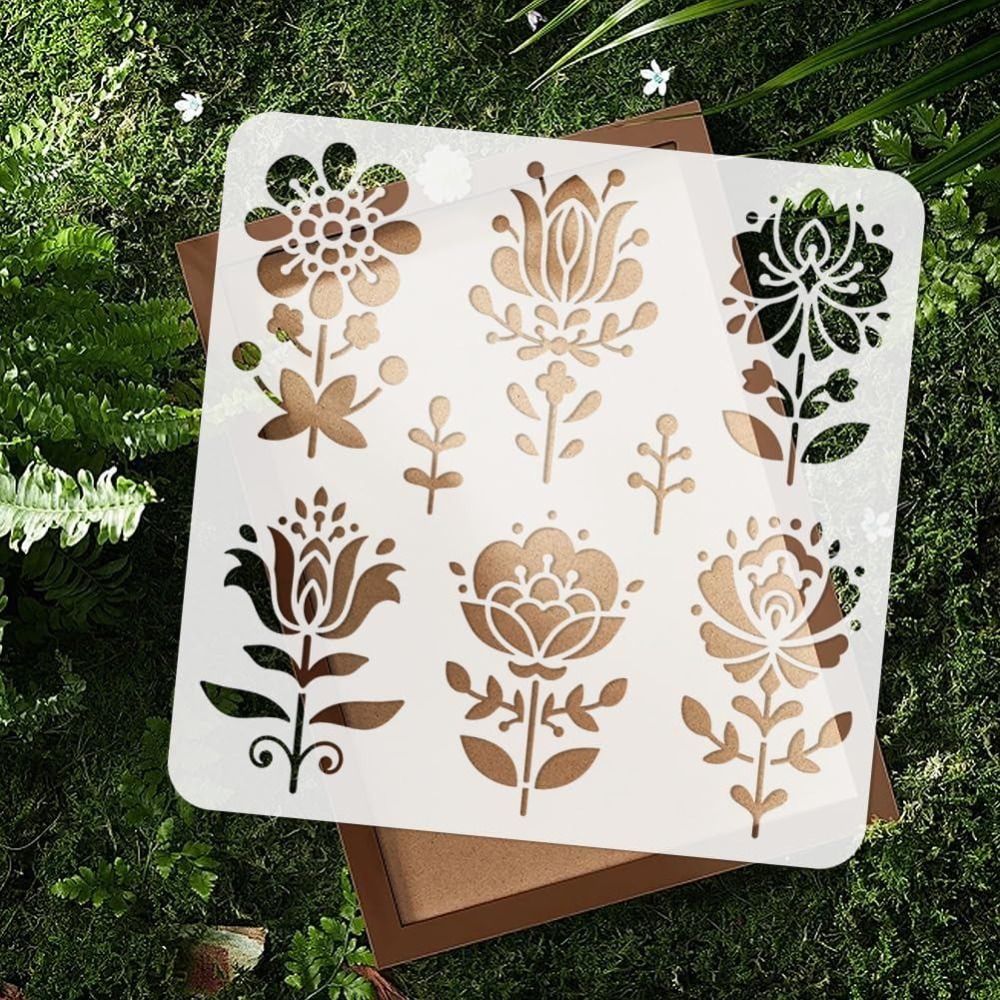 2 Pezzi Stencil Floreali per P - Art Craft Template recensione e prezzo