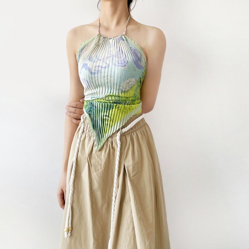 Top Fascia con Stampa Estetica - Silk Painting Dye recensione e prezzo
